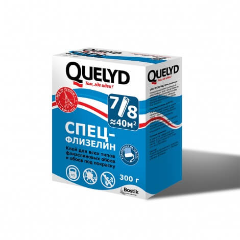Клей обойный Quelyd Спец-Флизелин 300гр