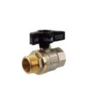 Кран шаровый латунь TERMA СВ 3/4" в/н черный бант