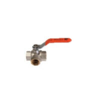 Кран шаровый TERMA-R 3/4" трехходовой Т-образный, ручка
