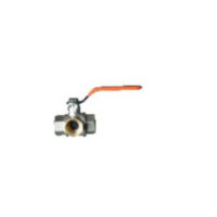Кран шаровый TERMA-R 1/2" трехходовой L-образный, ручка 30542