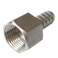 Штуцер 1/2" в 8мм никель