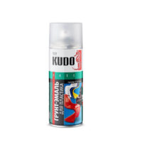 Аэрозольная грунт-эмаль для пластика KUDO KU-6003 520мл Белая