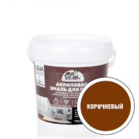 Эмаль акриловая для пола полуглянцевая ЭКСПЕРТ 1кг Коричневый