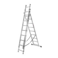 Лестница алюминиевая трехсекционная ЛА 3х9 ВИХРЬ
