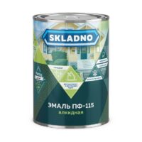 Эмаль алкидная ПФ-115 SKLADNO 0,8кг Красная