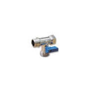 Кран шаровый Форнара 1/2"х3/4"х1/2" ш/ш/г для стиральной машины 210062