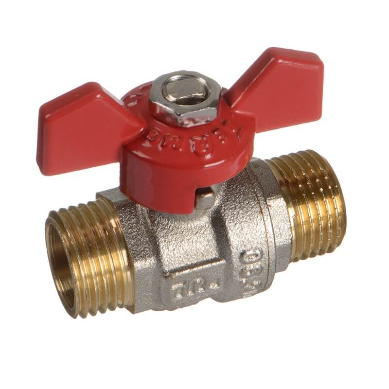 Кран шаровый TERMA РЭД/RED 1/2" н/н бант 31005