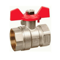 Кран шаровый TERMA РЭД/RED 3/4" в/в бант 31023